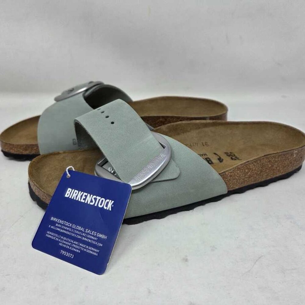 New women's 39 (US 8) Narrow fit Birkenstock Madrid Big Buckle sandals Pure Sage - Picture 8 of 11